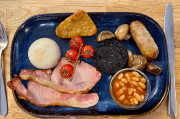 Full English breakfast.