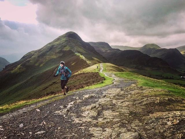 A training run in the hills